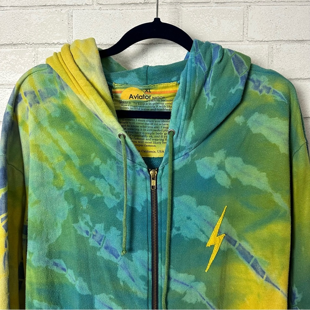 Rare Aviator Nation Bolt Stitch Hoodie - XL